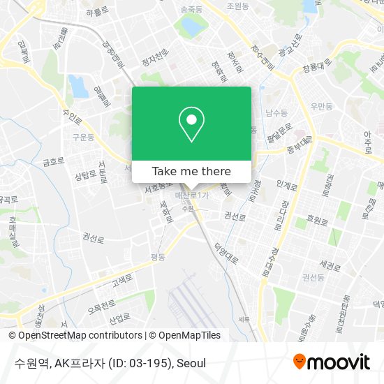 수원역, AK프라자 (ID: 03-195) map
