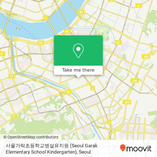 서울가락초등학교병설유치원 (Seoul Garak Elementary School Kindergarten) map