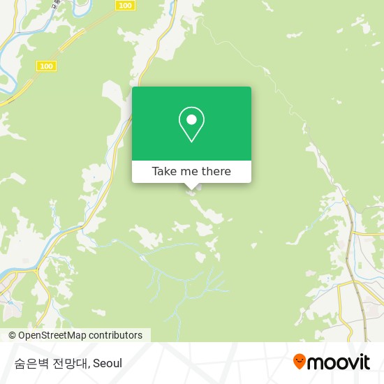 숨은벽 전망대 map