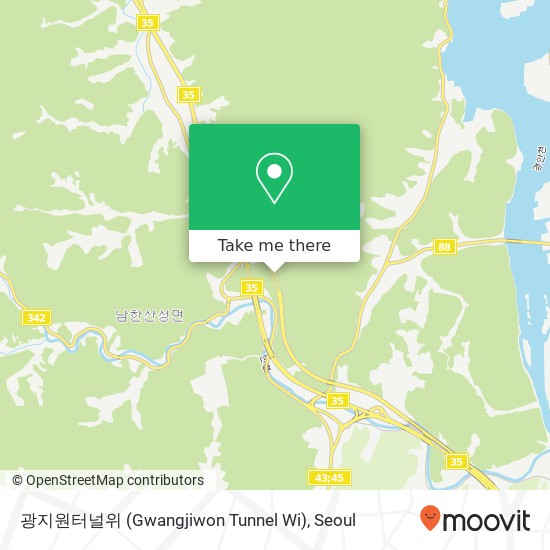 광지원터널위 (Gwangjiwon Tunnel Wi) map