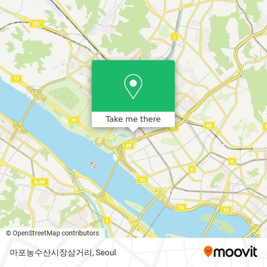 마포농수산시장삼거리 map