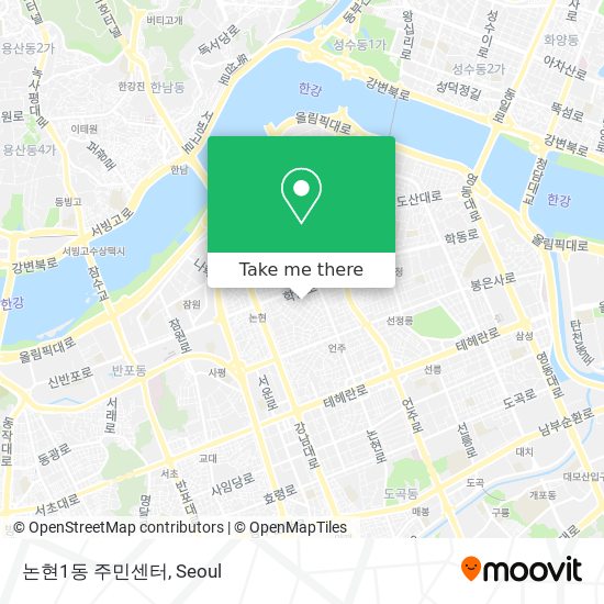 논현1동 주민센터 map