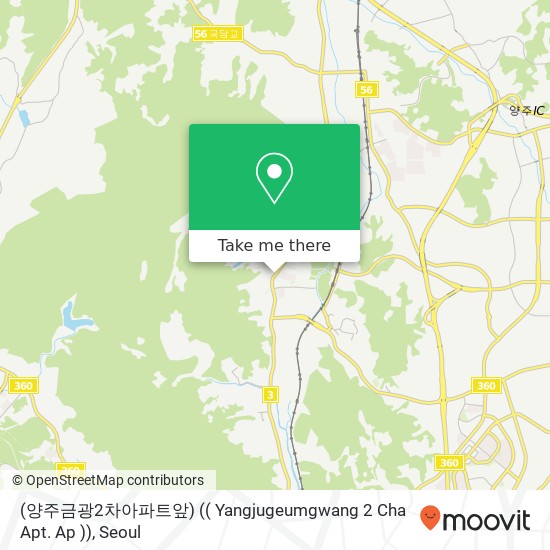 (양주금광2차아파트앞) (( Yangjugeumgwang 2 Cha Apt. Ap )) map