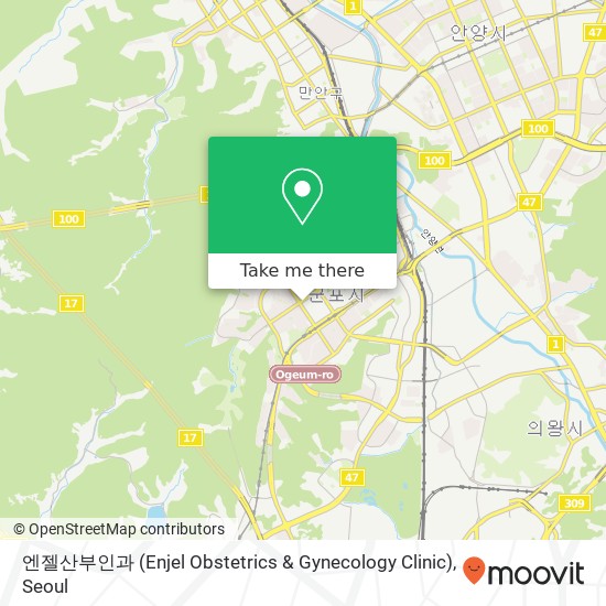 엔젤산부인과 (Enjel Obstetrics & Gynecology Clinic) map