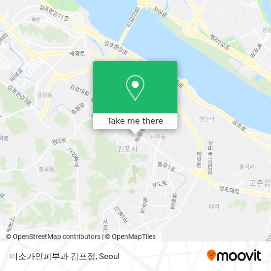 미소가인피부과 김포점 map