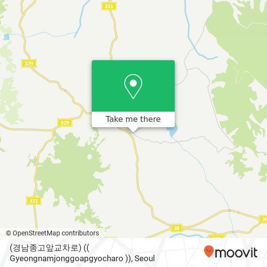 (경남종고앞교차로) (( Gyeongnamjonggoapgyocharo )) map
