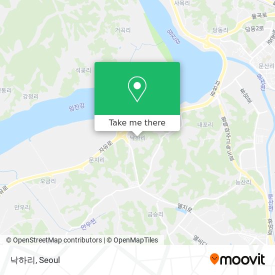 낙하리 map