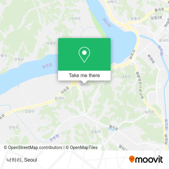 낙하리 map