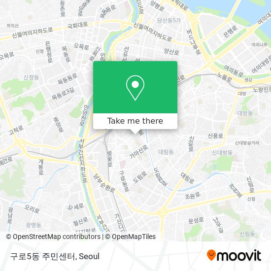 구로5동 주민센터 map