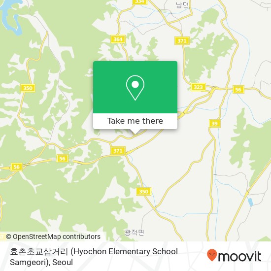 효촌초교삼거리 (Hyochon Elementary School Samgeori) map