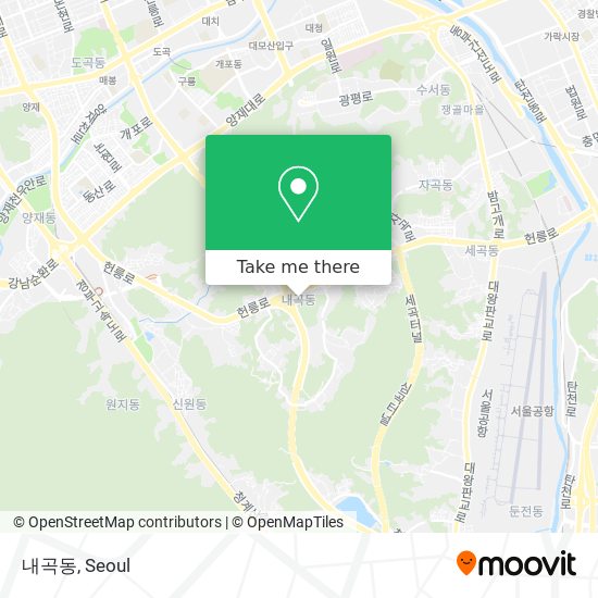 내곡동 map