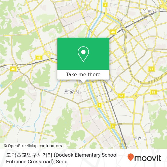 도덕초교입구사거리 (Dodeok Elementary School Entrance Crossroad) map