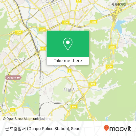 군포경찰서 (Gunpo Police Station) map