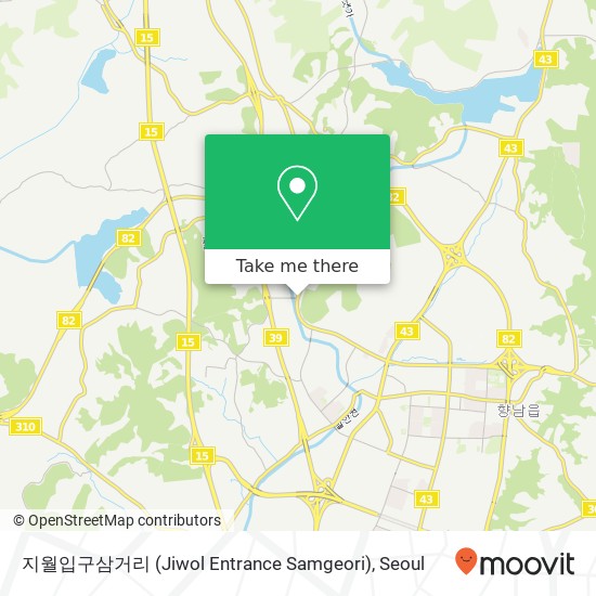 지월입구삼거리 (Jiwol Entrance Samgeori) map
