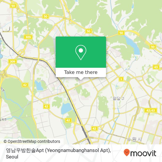 영남우방한솔Apt (Yeongnamubanghansol Apt) map