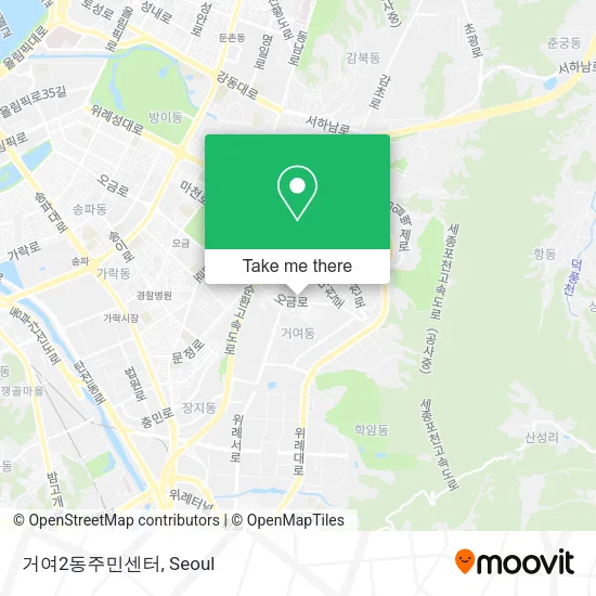거여2동주민센터 map