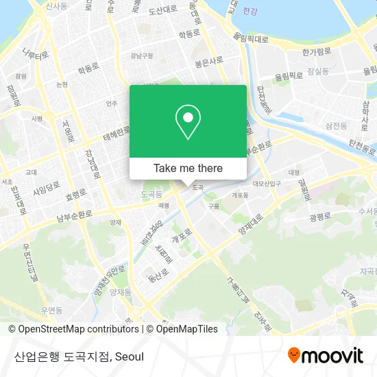 산업은행 도곡지점 map