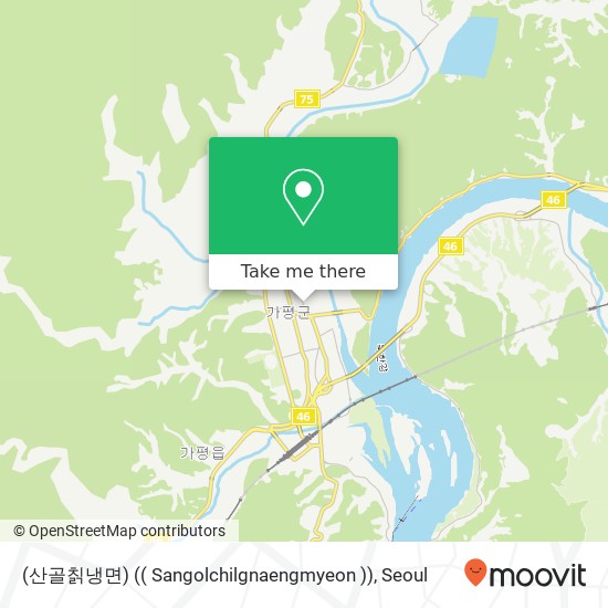 (산골칡냉면) (( Sangolchilgnaengmyeon )) map