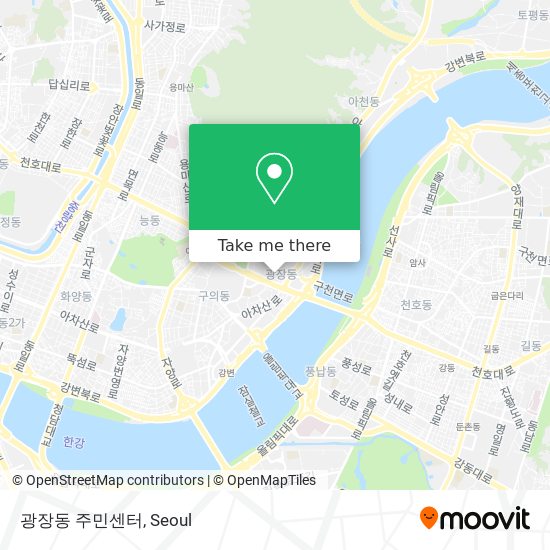 광장동 주민센터 map