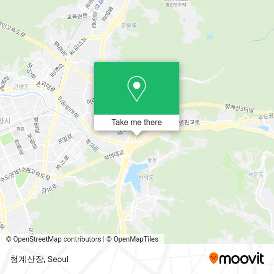청계산장 map