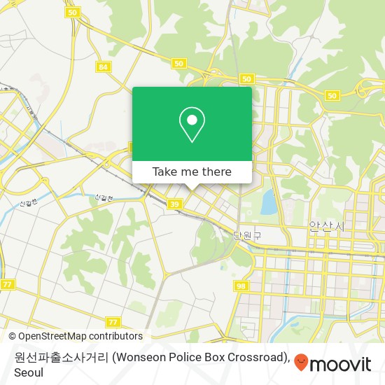 원선파출소사거리 (Wonseon Police Box Crossroad) map