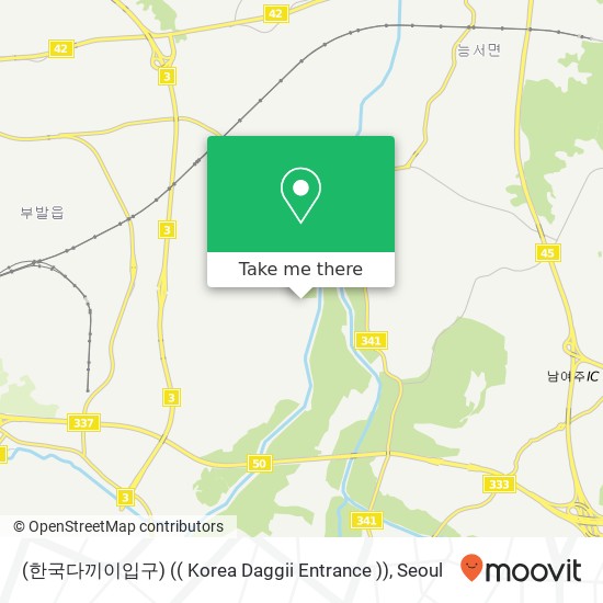 (한국다끼이입구) (( Korea Daggii Entrance )) map