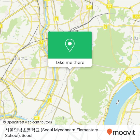서울면남초등학교 (Seoul Myeonnam Elementary School) map