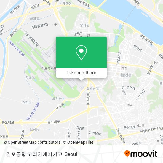 김포공항 코리안에어카고 map