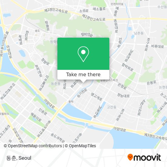 동춘 map