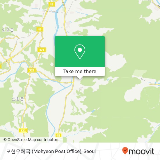 모현우체국 (Mohyeon Post Office) map