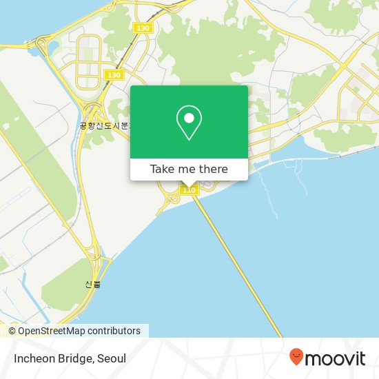 Incheon Bridge map