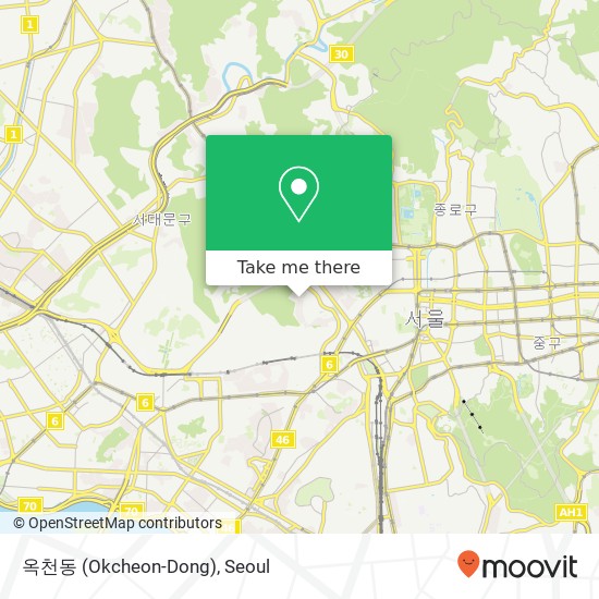옥천동 (Okcheon-Dong) map