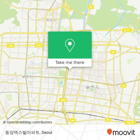 동양덱스빌아파트 map