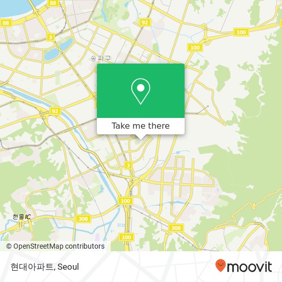 현대아파트 map