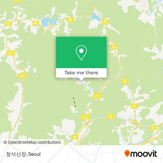 청석산장 map