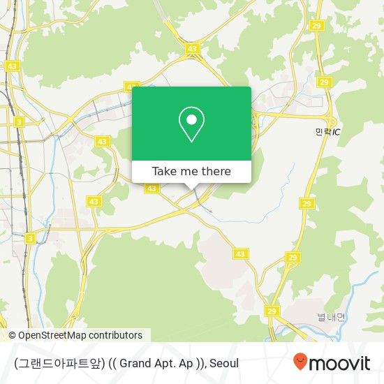 (그랜드아파트앞) (( Grand Apt. Ap )) map