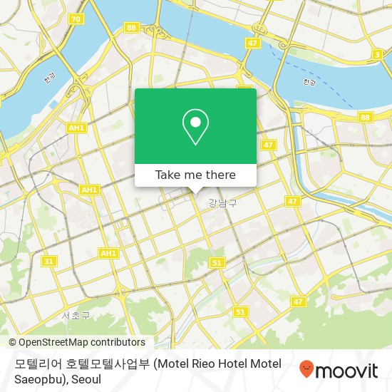 모텔리어 호텔모텔사업부 (Motel Rieo Hotel Motel Saeopbu) map