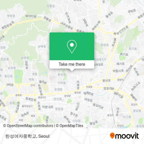 한성여자중학교 map