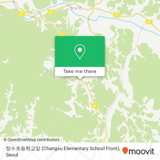 창수초등학교앞 (Changsu Elementary School Front) map