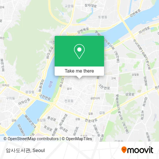 암사도서관 map