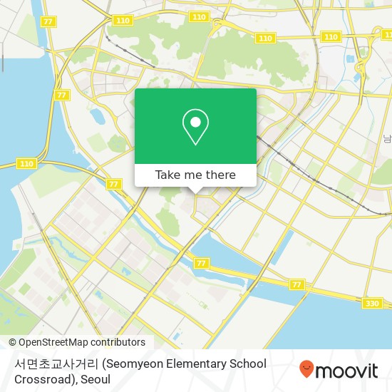 서면초교사거리 (Seomyeon Elementary School Crossroad) map