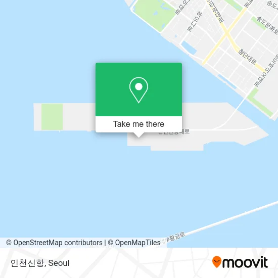 인천신항 map