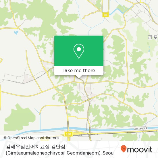 김태우말언어치료실 검단점 (Gimtaeumaleoneochiryosil  Geomdanjeom) map