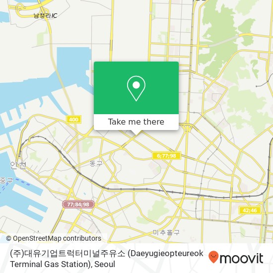 (주)대유기업트럭터미널주유소 (Daeyugieopteureok Terminal Gas Station) map