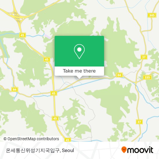 온세통신위성기지국입구 map