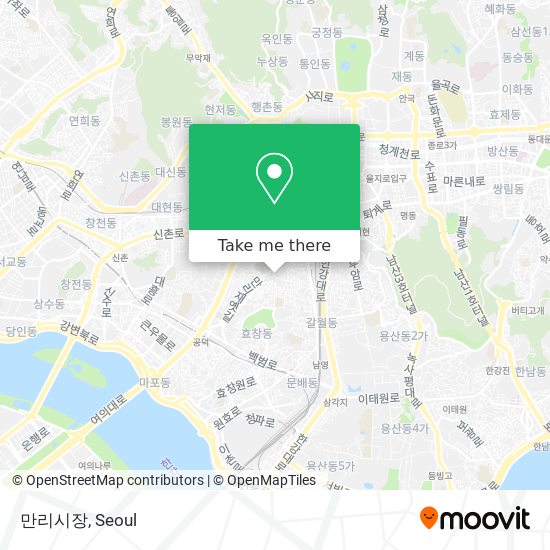 만리시장 map