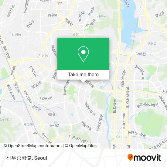 석우중학교 map
