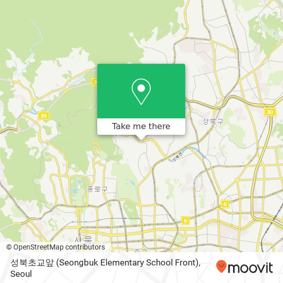 성북초교앞 (Seongbuk Elementary School Front) map