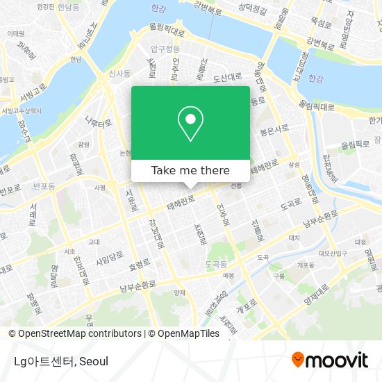 Lg아트센터 map