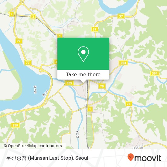 문산종점 (Munsan Last Stop) map